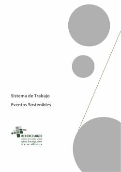 Sistema de Trabajo. Eventos Sostenibles