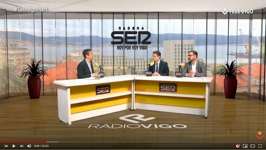 Ferrol e Braga protagonizan o programa Eixo en Aberto, en Televigo