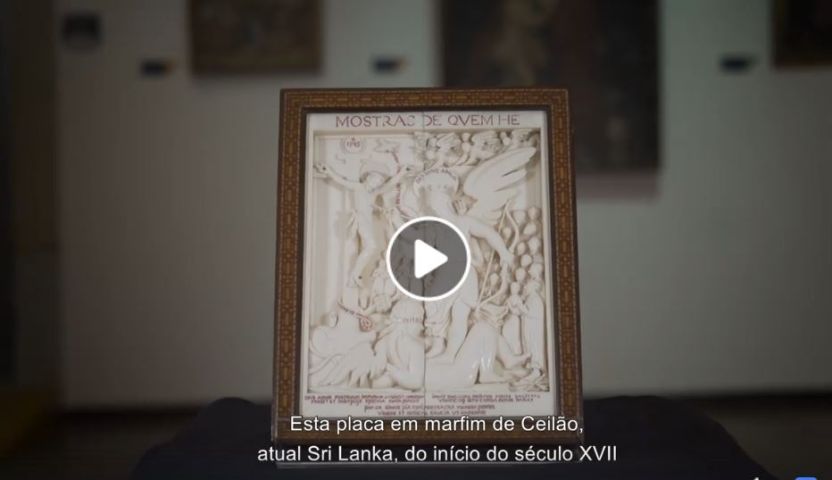 #VianaFicaEmCasaComCultura presenta una placa de marfil del s. XVII del Museo de Artes Decorativas