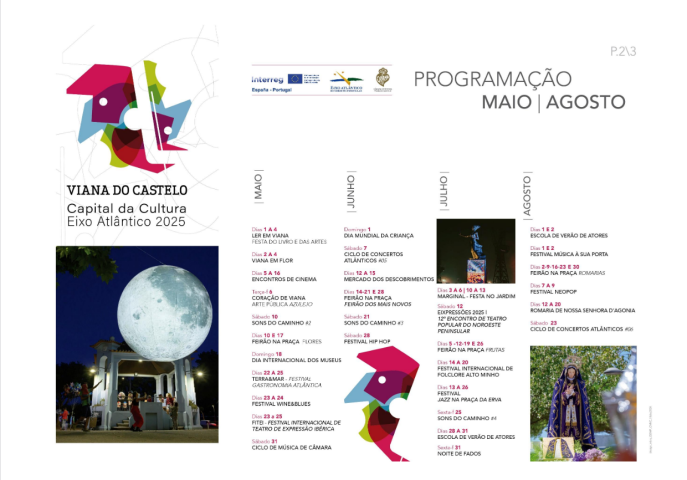 A programación cultural de Viana do Castelo continúa en maio como Capital da Cultura do Eixo Atlántico 2025