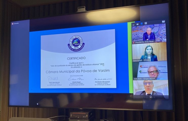 Póvoa de Varzim premiada por la calidad en la gestión de residuos