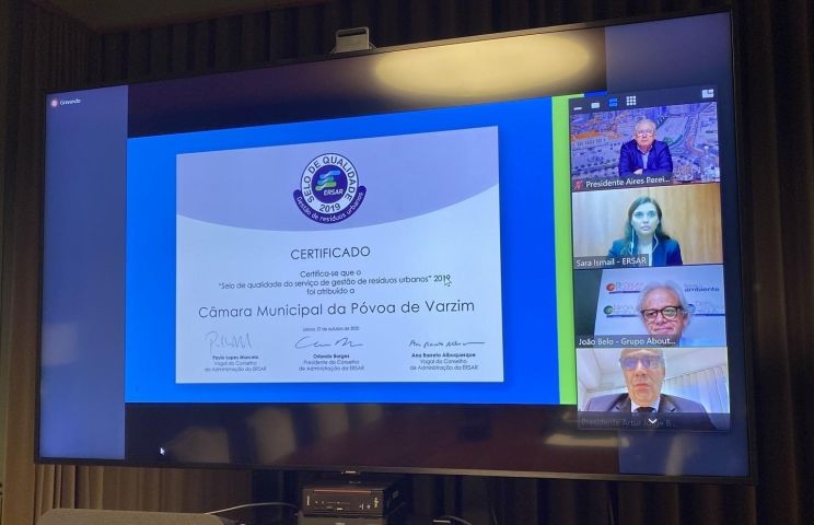 Póvoa de Varzim premiada pola calidade na xestión de residuos