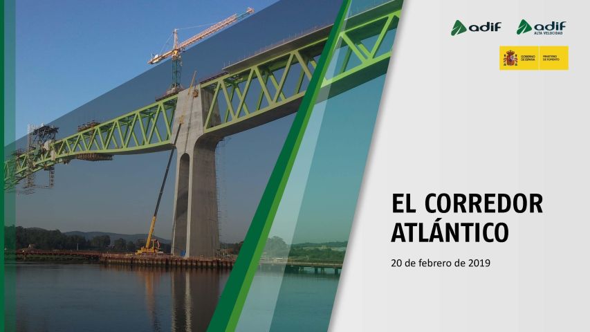 O ministro de Fomento espanhol apresentou o Plano Diretor do "Corredor Atlántico"