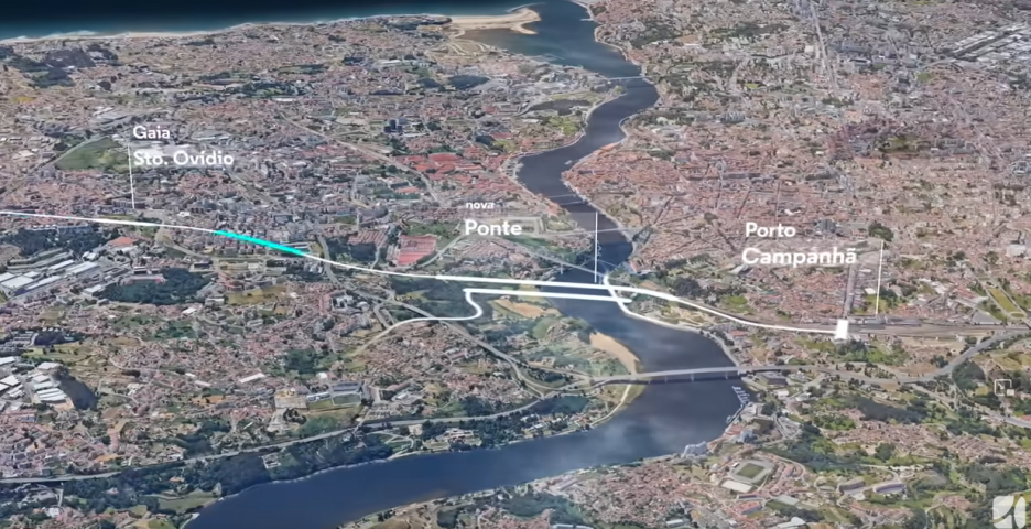 Vídeo da Linha de Alta Velocidade: troço Porto (Campanhã) / Oiã