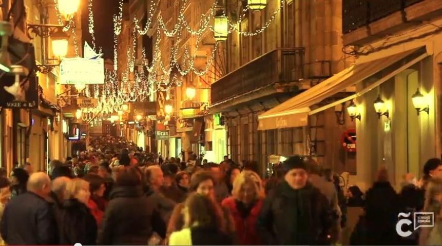A Câmara de Corunha felicita o Natal