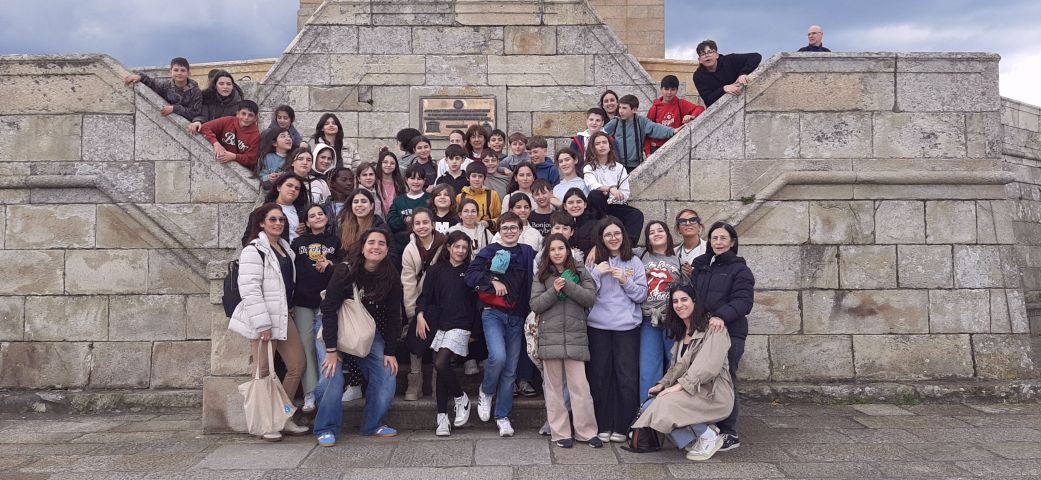 O alumnado de Braga visita A Coruña no marco dos Intercambios Escolares do Eixo Atlántico