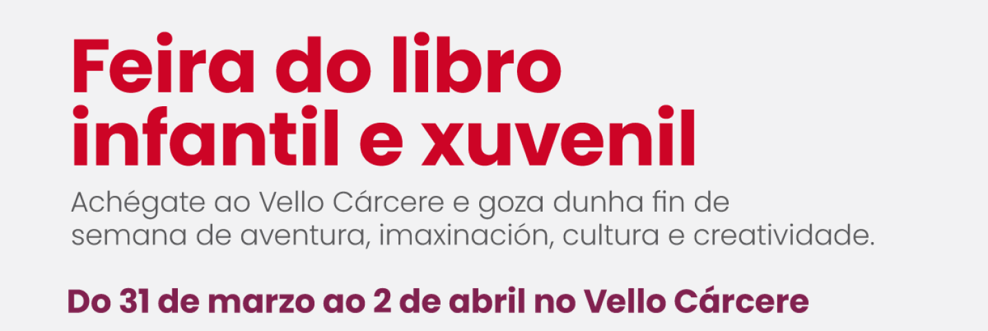 Lugo, Capital da Cultura do Eixo Atlántico, inaugura o venres 31 a Feira do Libro infantil e xuvenil