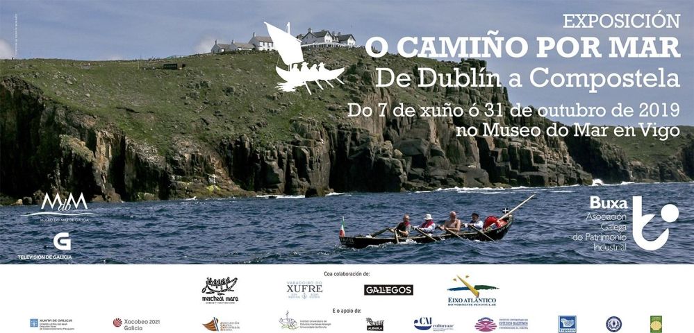 Se inaugura “O Camiño por Mar”, una exposición que incluye la reconstrucción de la embarcación “naomhóig”