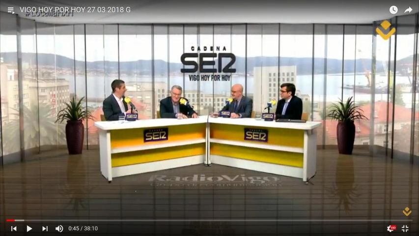Alfredo García, Miguel R. Bugarín e Xoán Vázquez Mao analisam a cimeira ferroviária de Barco de Valdeorras na Rádio Vigo
