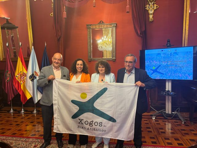 Santiago de Compostela vai recibir a entrega da bandeira dos Xogos do Eixo Atlántico para acoller a XVI edición en 2026