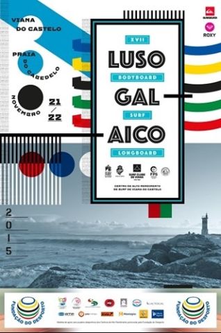 Campeonato entre surfistas gallegos y portugueses, en Viana