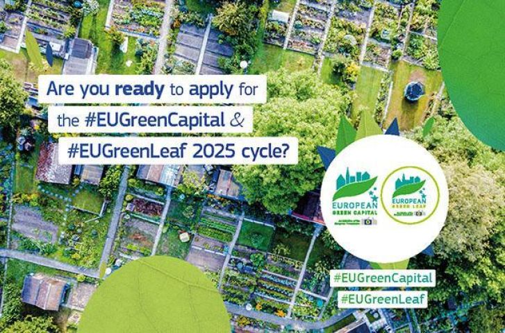 A Comissão Europeia, através da Direção-Geral do Ambiente (DG Environment), lança os Prémios Capital Verde e Folha Verde da Europa 2027