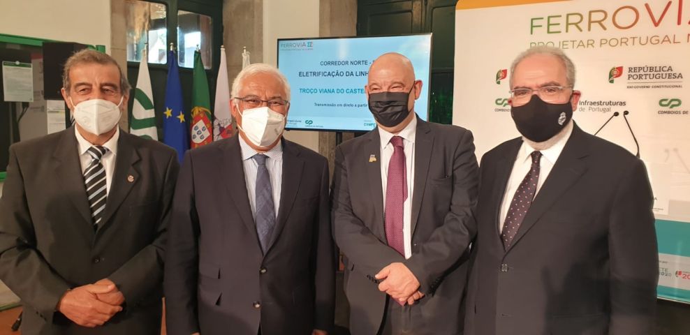 Inaugurada la circulación de trenes de tracción eléctrica en el tramo Viana do Castelo-Valença