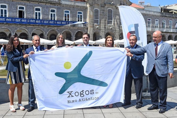 Braga recibe a bandeira  dos Xogos do Eixo para a súa organización en 2019
