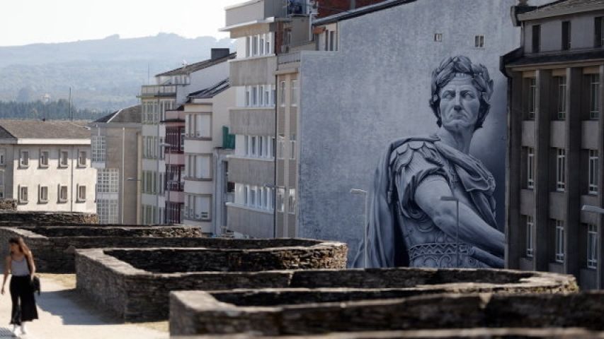 O mellor mural do mundo está en Lugo, cidade do Eixo Atlántico