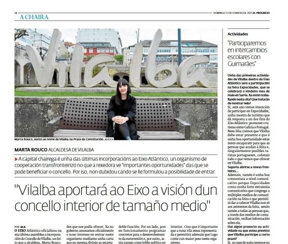 "Vilalba aportará ao Eixo a visión dun concello interior de tamaño medio"