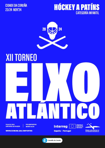 A Coruña acollerá o 23 e 24 de novembro a XII edición do Torneo do Eixo Atlántico de hóckey a patíns