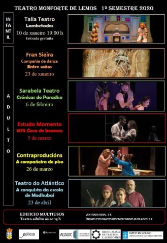 El teatro protagonista de la actividad cultural de Monforte en 2020