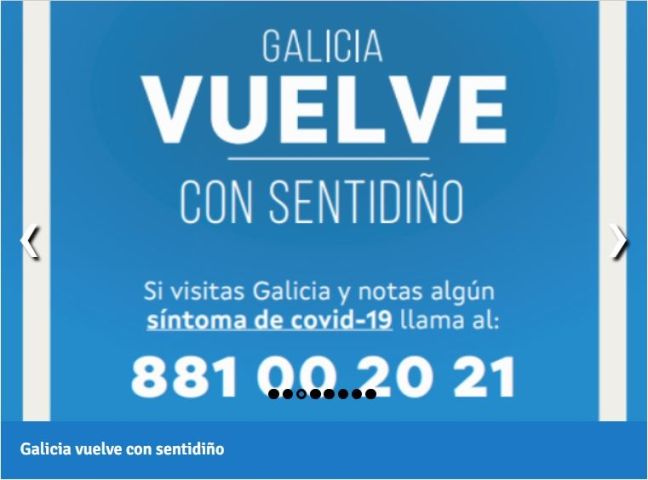 A Xunta publica a ordem que estabelece as cautelas sanitárias para os viajantes que chegam de outros territórios