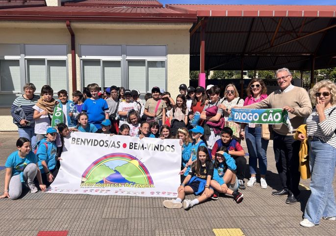 O alumnado de Vila Real visita O Barco de Valdeorras co programa dos Intercambios Escolares do Eixo Atlántico